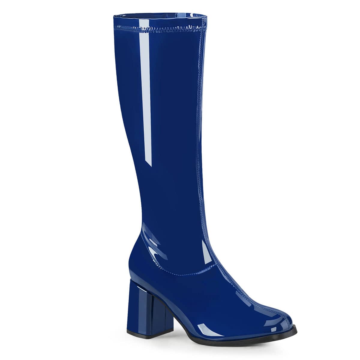 GOGO-300 Blue Knee High Boots