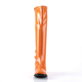 GOGO-300 Orange Knee High Boots