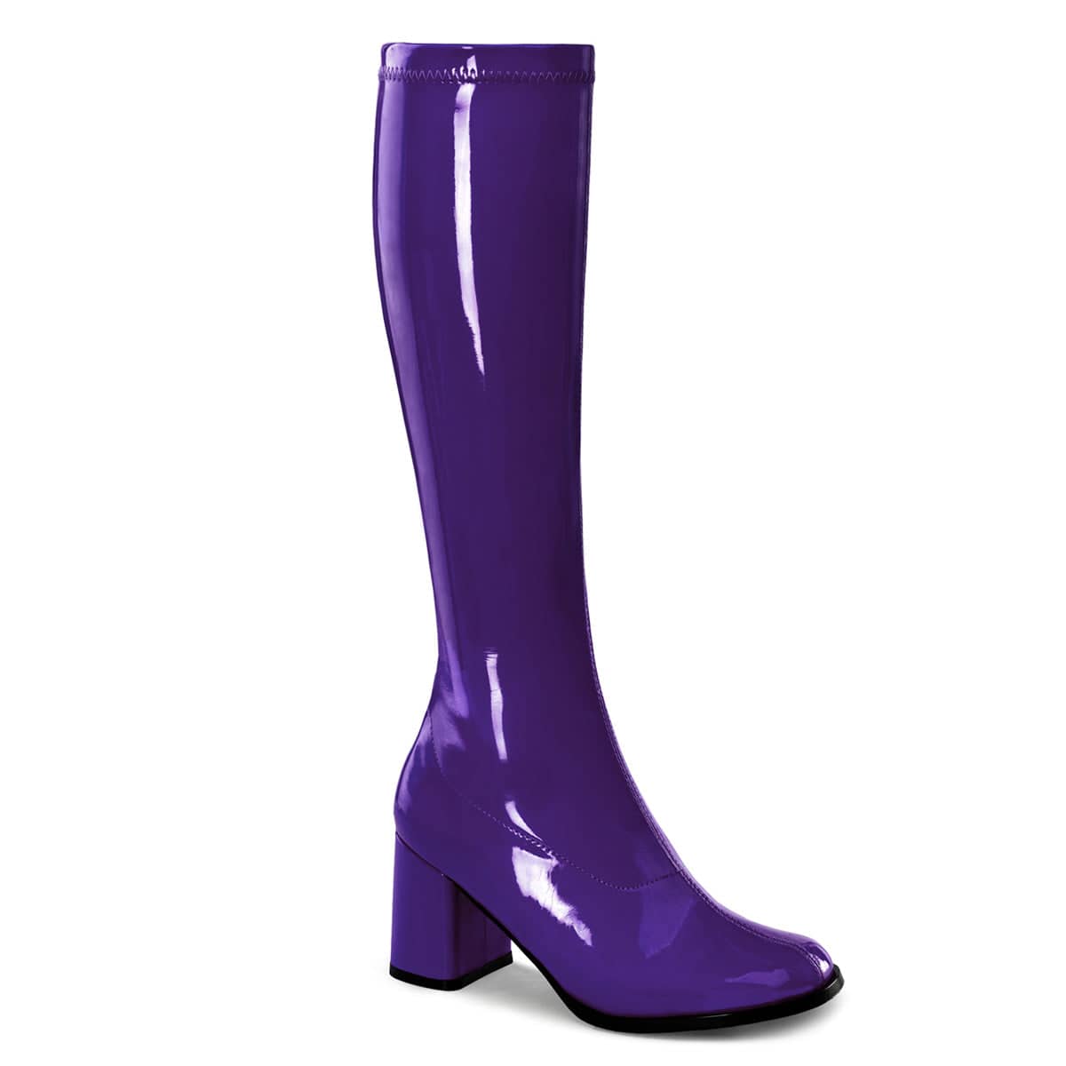 GOGO-300 Purple Knee High Boots