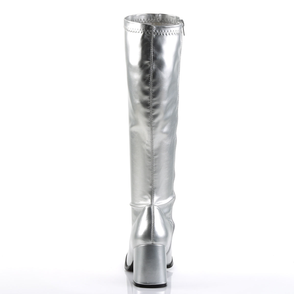 GOGO-300 Silver Matte Knee High Boots Silver Multi view 3