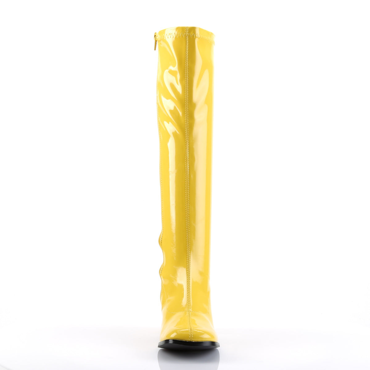 GOGO-300 Yellow Patent Knee High Boots Yellow Multi view 5