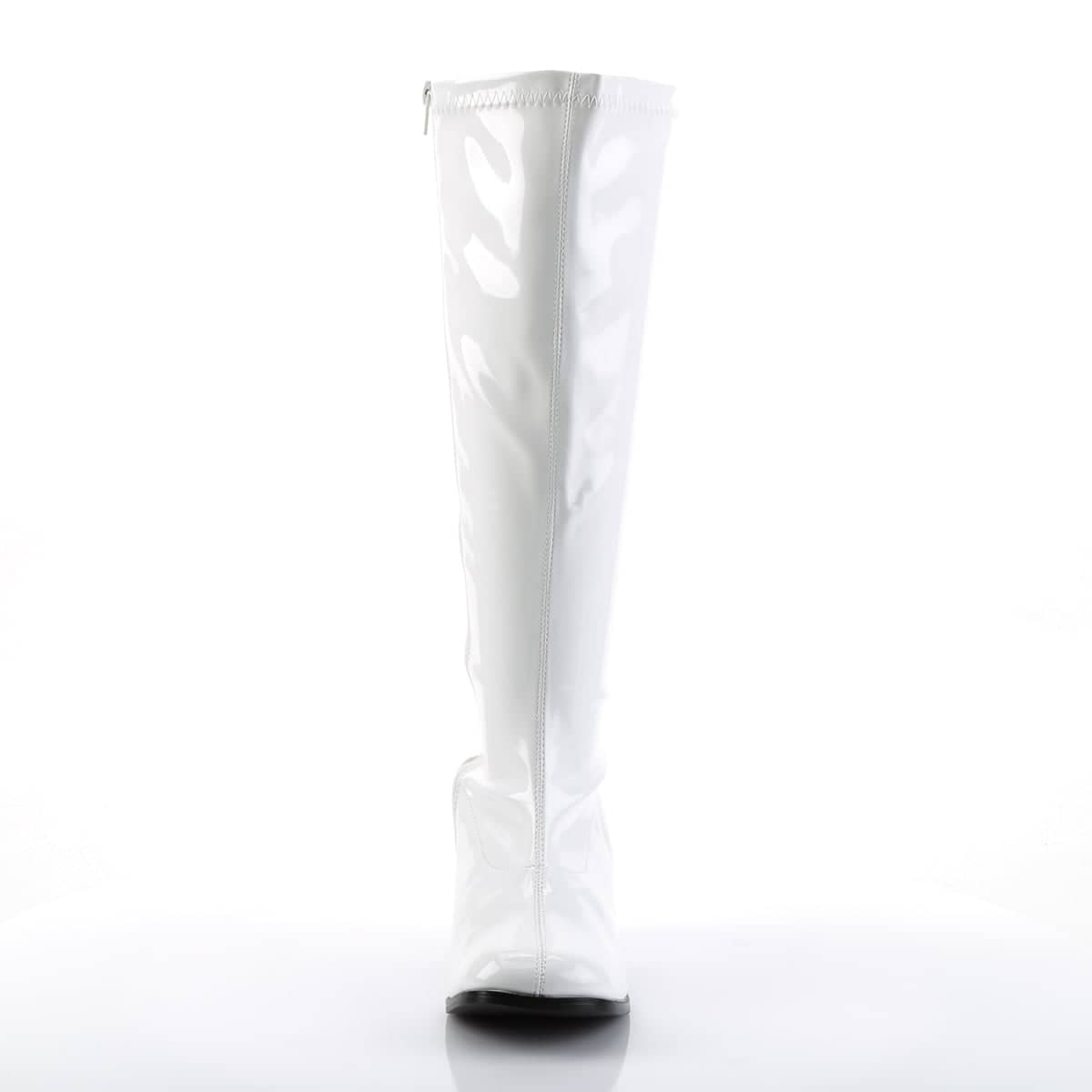 GOGO-300X White Knee High Boots