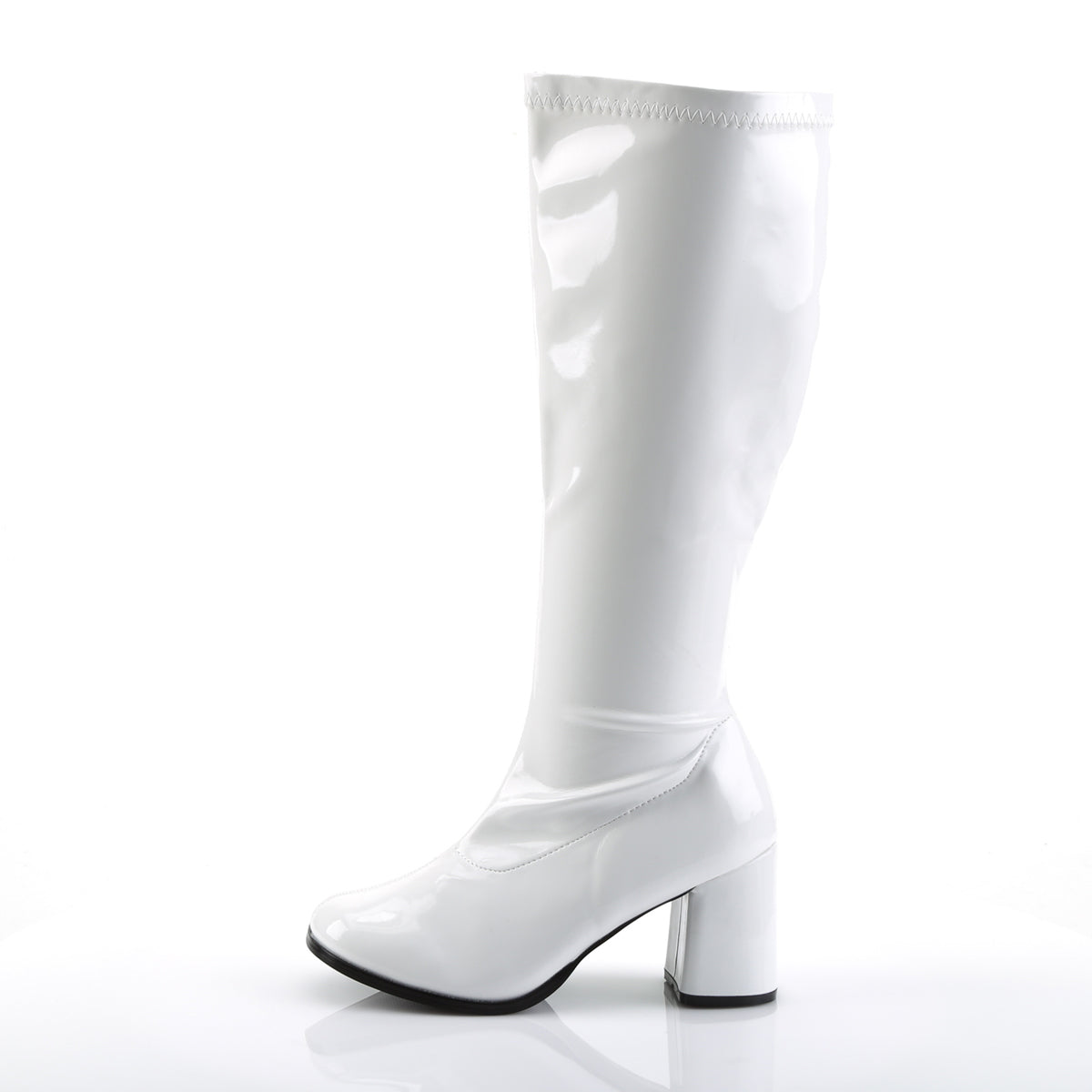 GOGO-300X White Patent Knee High Boots White Multi view 4