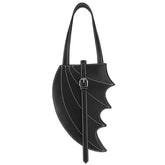 Faux Leather Batwing Handbag