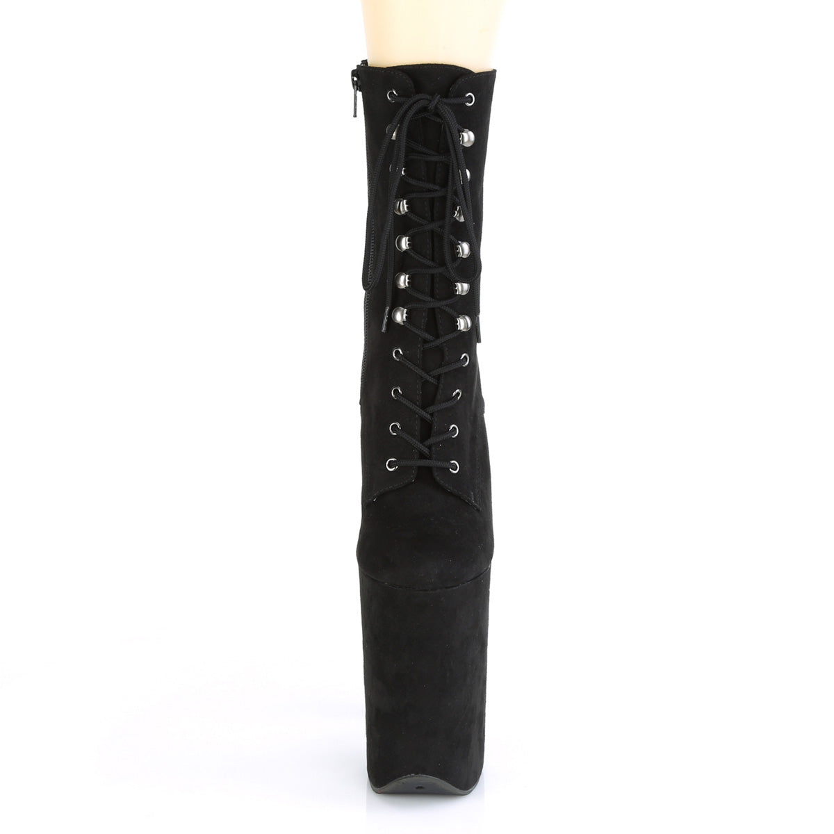 INFINITY-1020FS Black Faux Suede Calf High Boots Black Multi view 5