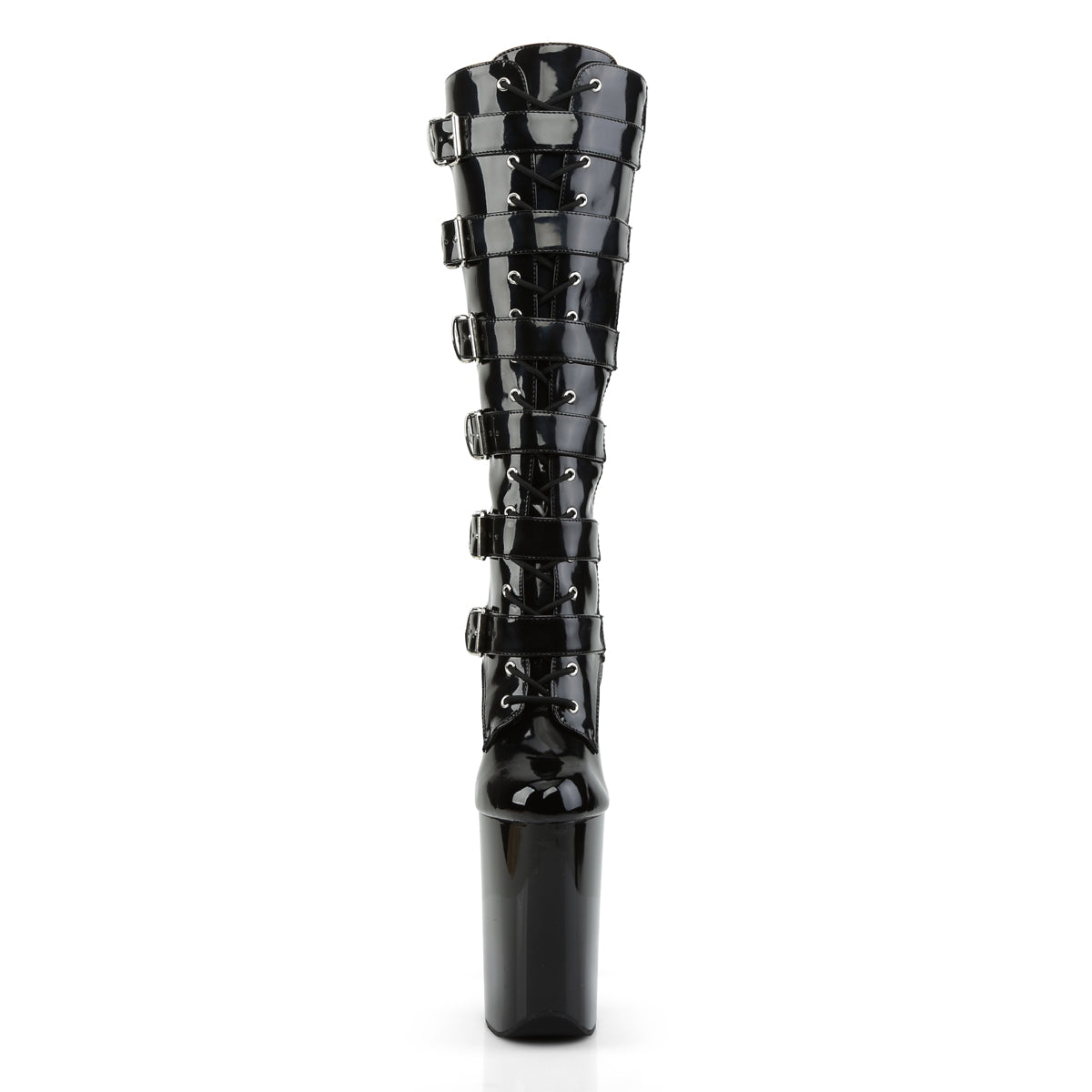 INFINITY-2049 Patent Black Knee High Boots Black Multi view 5