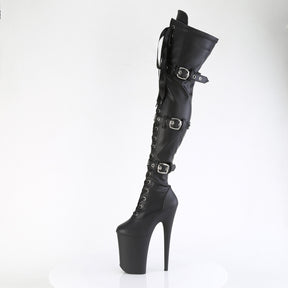 INFINITY-3028 Black Patent Thigh High Boots Black Multi view 4