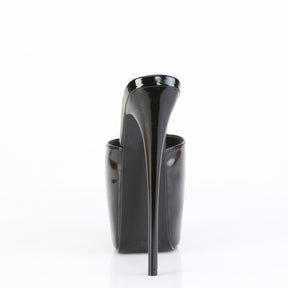 JUBILANT-01 Black Platform Slide High Heel