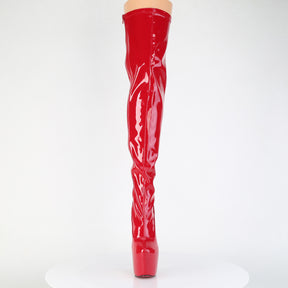 JUBILANT-3000 Thigh High Platform Boots Red Multi view 5