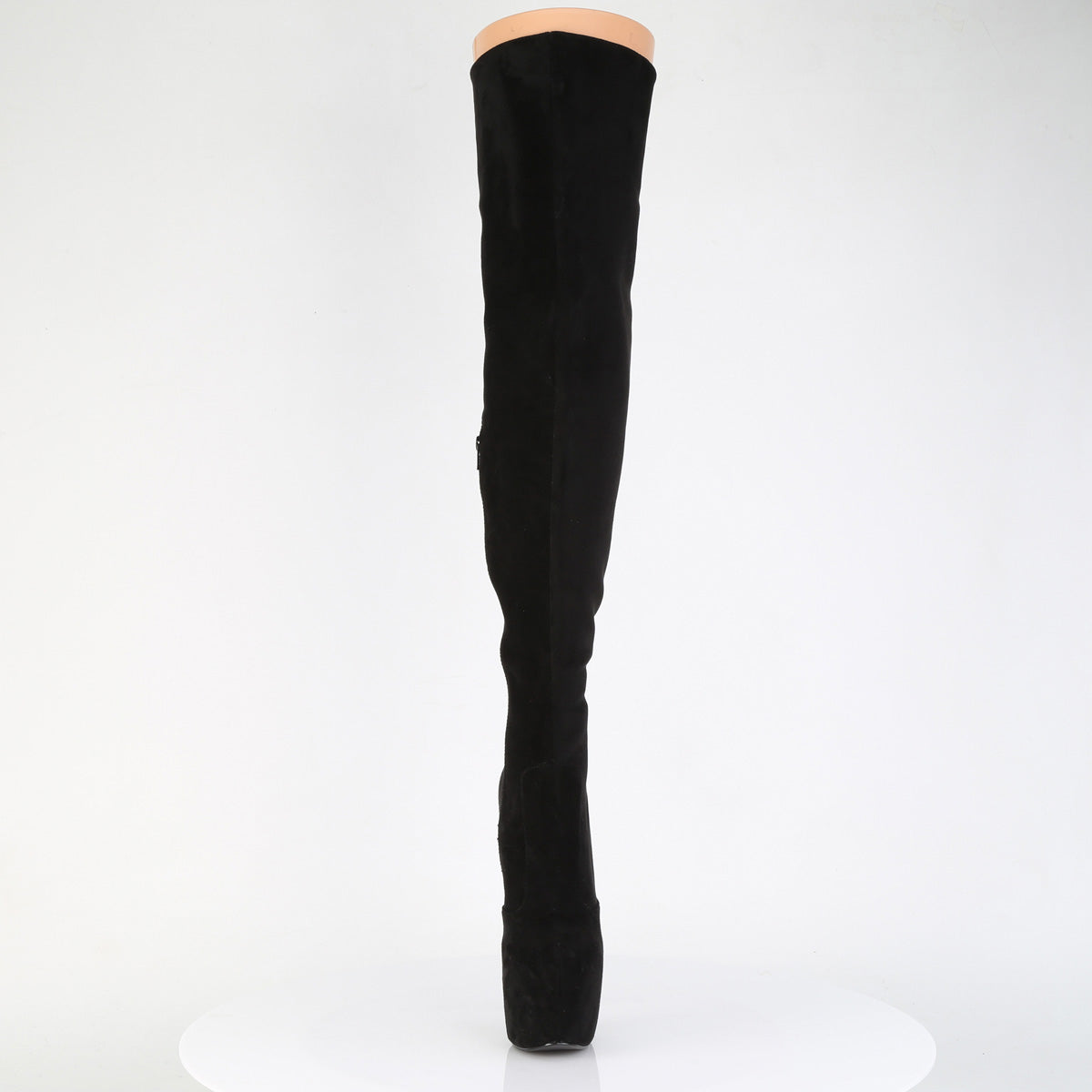 JUBILANT-3007FS Stretch Thigh High Boots Black Multi view 5