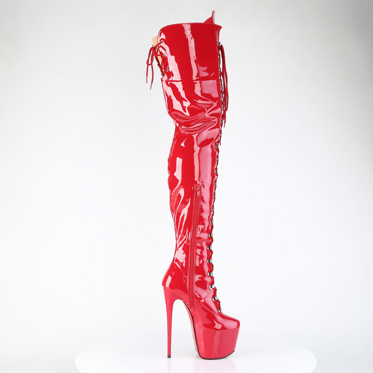 JUBILANT-4012 Crotch High Boot Red Multi view 2