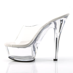 KISS-201 Black & Clear Peep Toe High Heel Clear Multi view 4