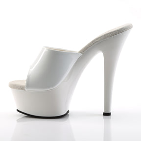 KISS-201 Black & Clear Peep Toe High Heel White Multi view 4