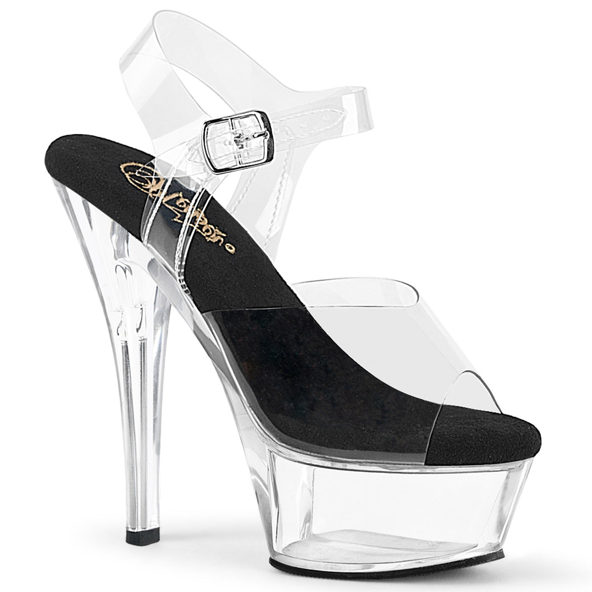 KISS-208 Clear Strapped Heels