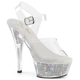 KISS-208RSI Glitter Clear Sandals