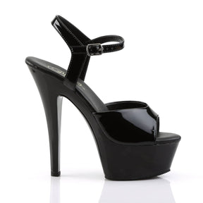 KISS-209VL Black Patent Platform Sandals