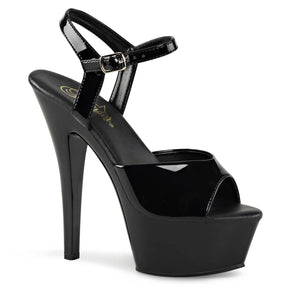 KISS-209VL Black Patent Platform Sandals