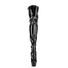 KISS-3000 Black Patent Thigh High Boots