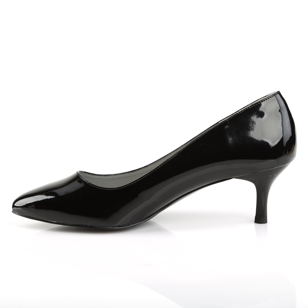 KITTEN-01 Black Patent Heel Black Multi view 4