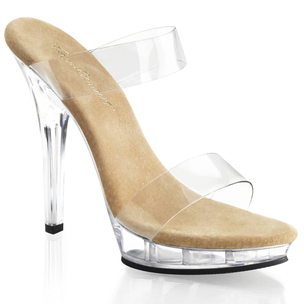 LIP-102-1 Clear Peep Toe High Heel