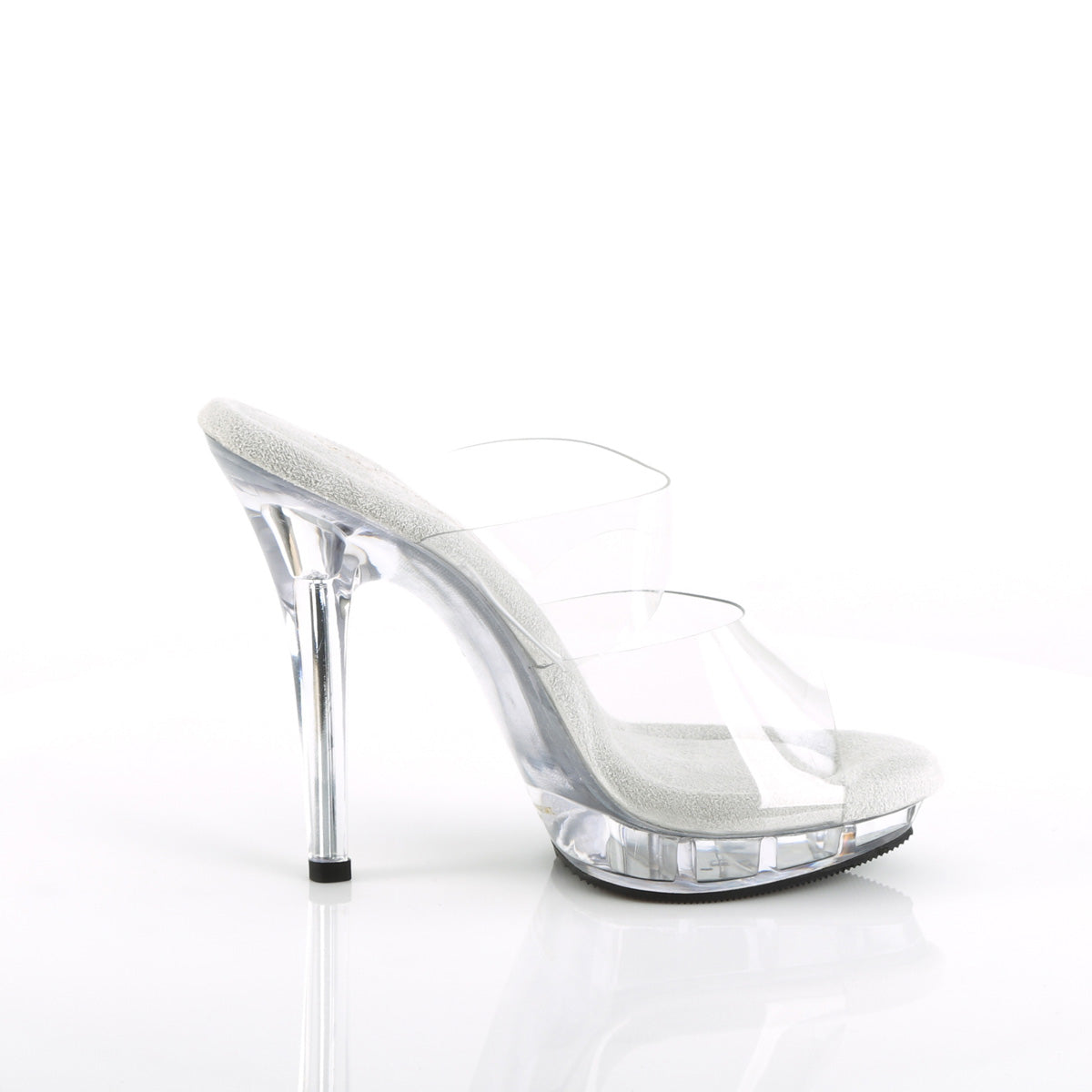 LIP-102 Clear Peep Toe High Heel Clear Multi view 2