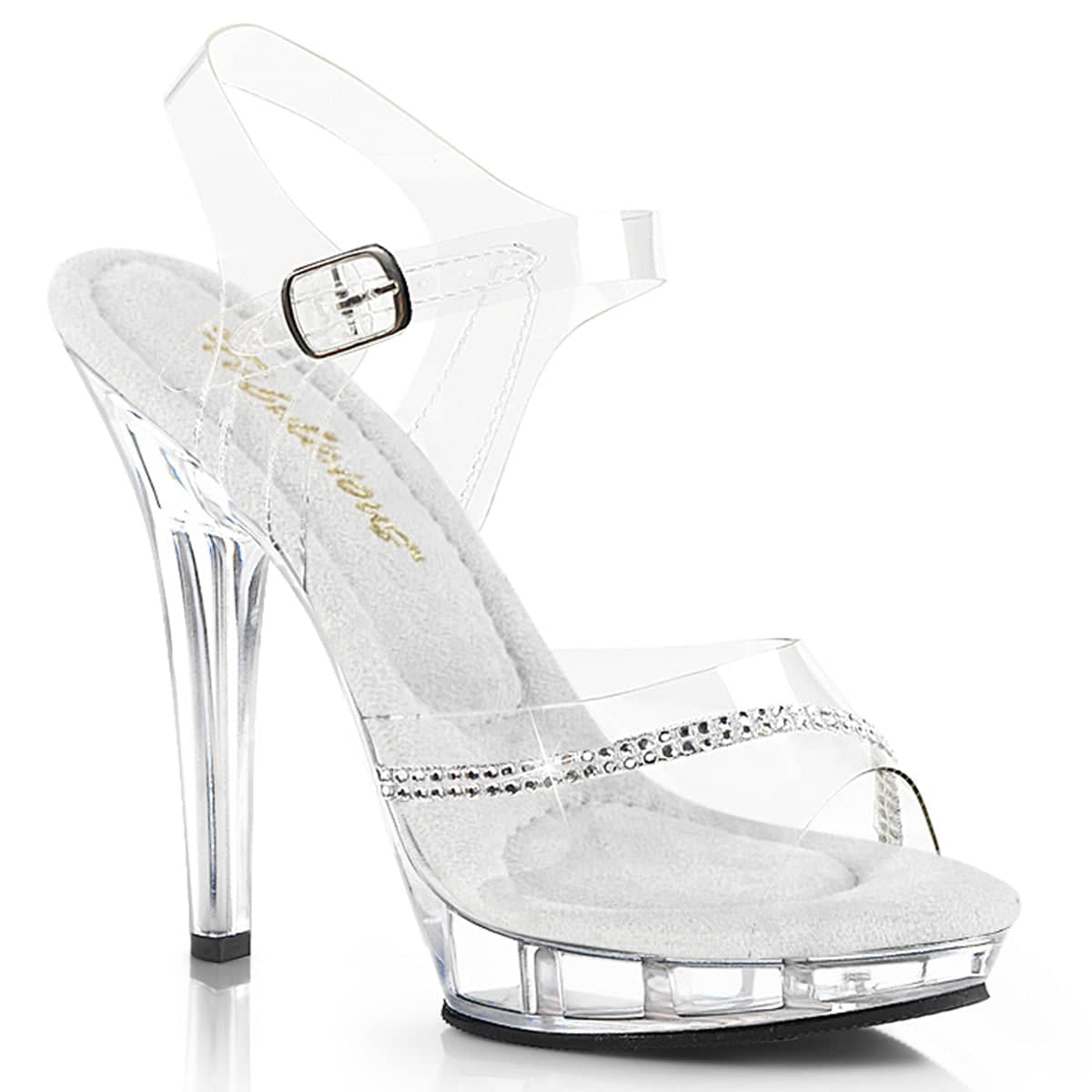 LIP-108R Clear Ankle Sandel High Heel