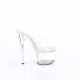 PASSION-701 Black & Clear Slide High Heel