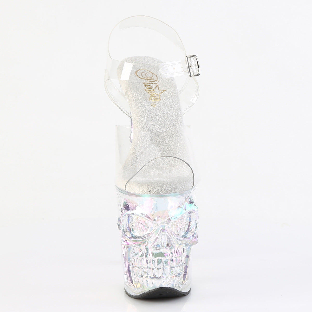 RAPTURE-808HT Opal Skull Platform Sandal Opal & Clear Multi view 5