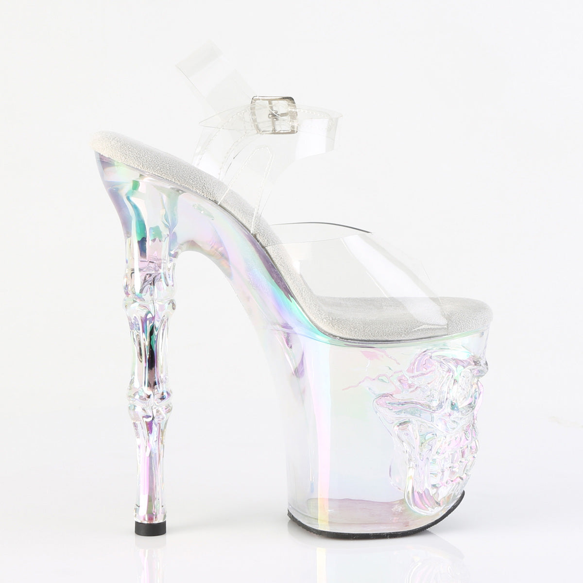 RAPTURE-808HT Opal Skull Platform Sandal Opal & Clear Multi view 2