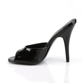 SEDUCE-101 Black Patent Mule Heels