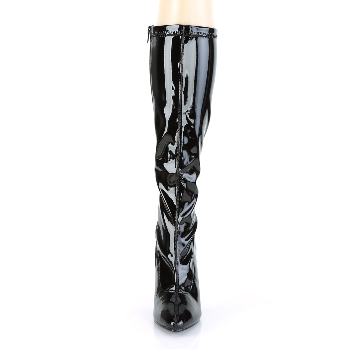 SEDUCE-2000 Black Patent Knee High Boots Black Multi view 5