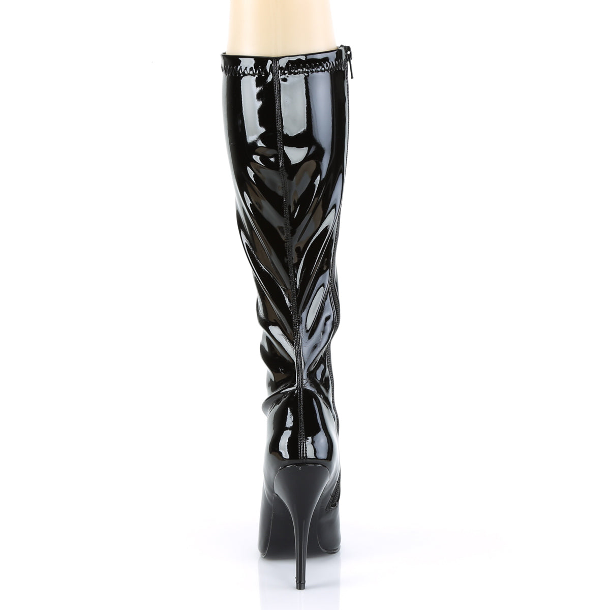 SEDUCE-2000 Black Patent Knee High Boots Black Multi view 3