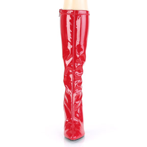 SEDUCE-2000 Black Patent Knee High Boots Red Multi view 5