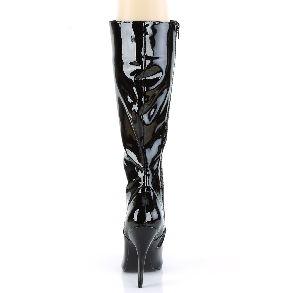 SEDUCE-2020 Patent Black Knee High Boots Black Multi view 3