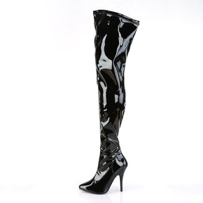 SEDUCE-3000 Black Matte Thigh High Boots Black Multi view 4