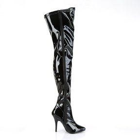 SEDUCE-3000 Black Matte Thigh High Boots Black Multi view 2