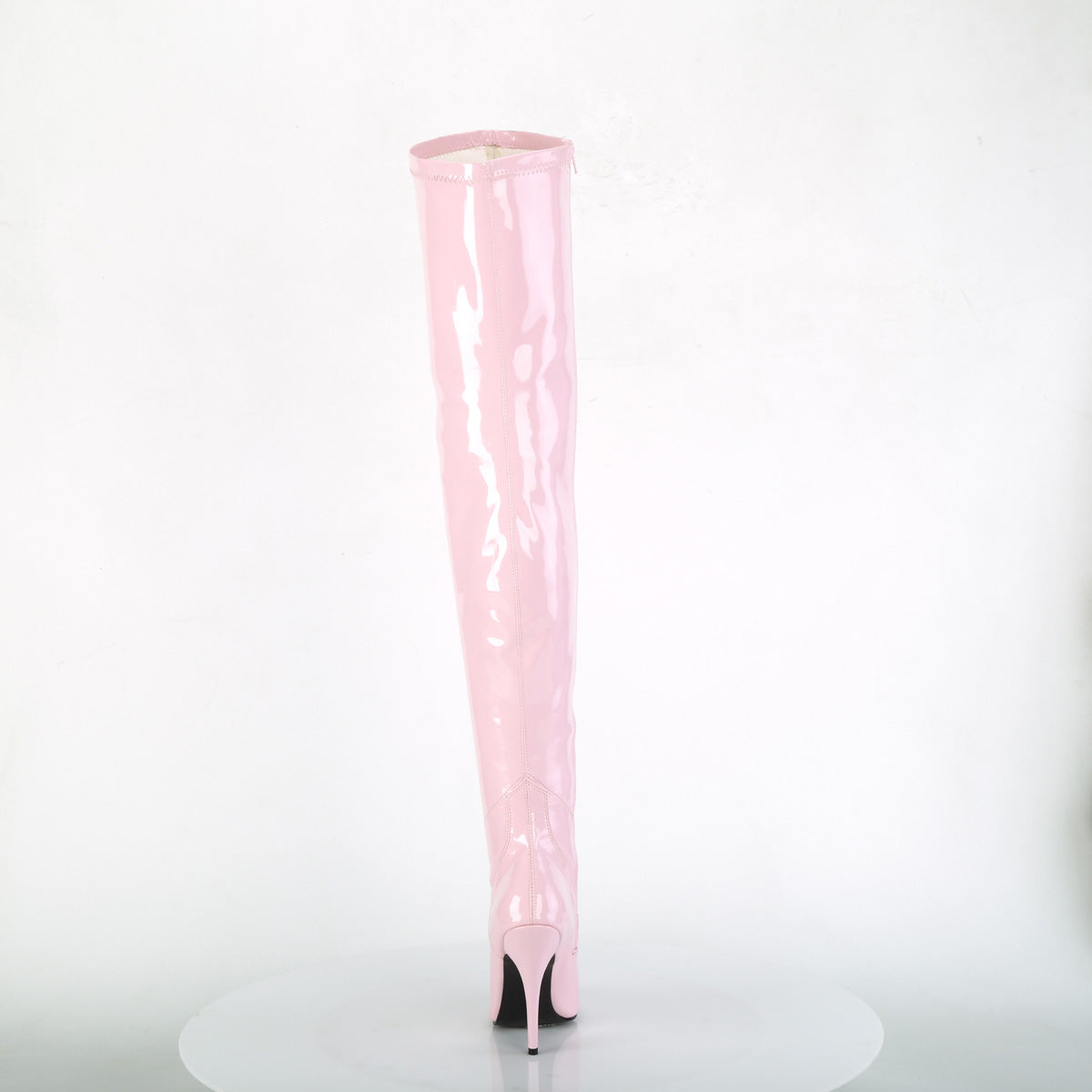 SEDUCE-3000 Black Matte Thigh High Boots Pink Multi view 3