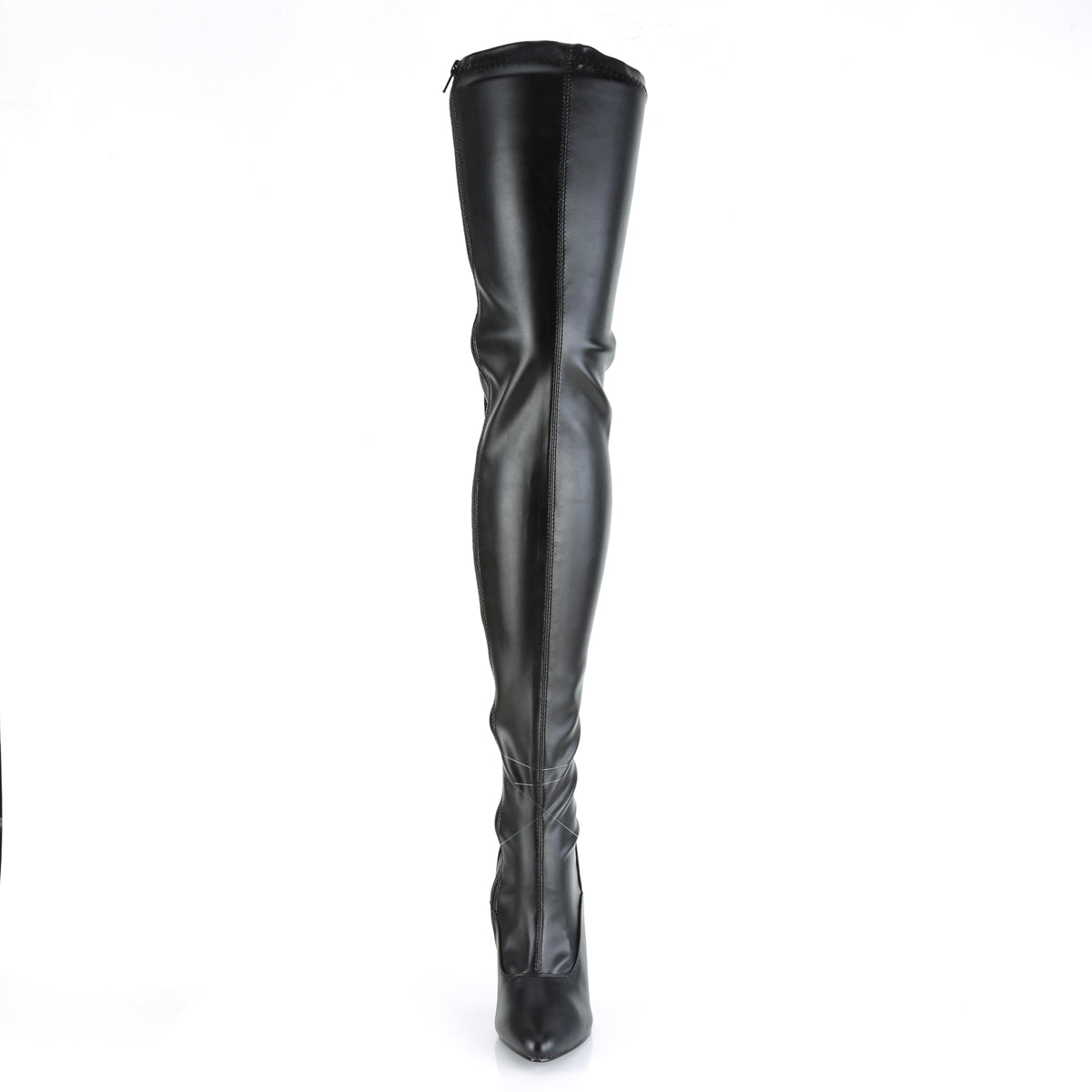 SEDUCE-3063 Patent Black Thigh High Boots Black Multi view 5