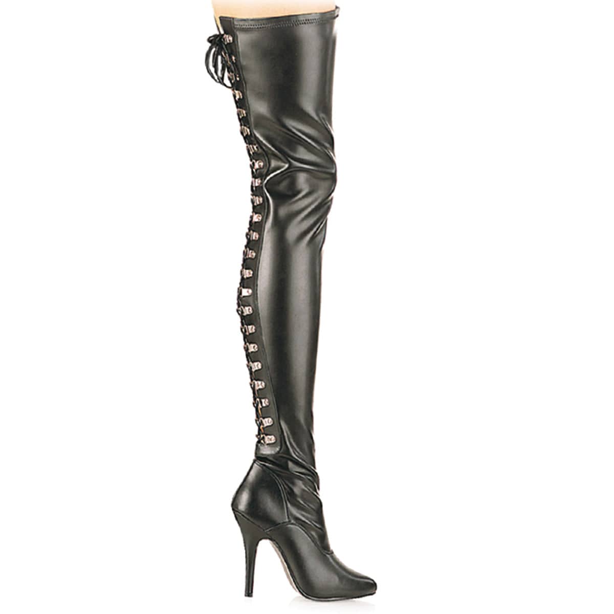 SEDUCE-3063 Black Thigh High Boots