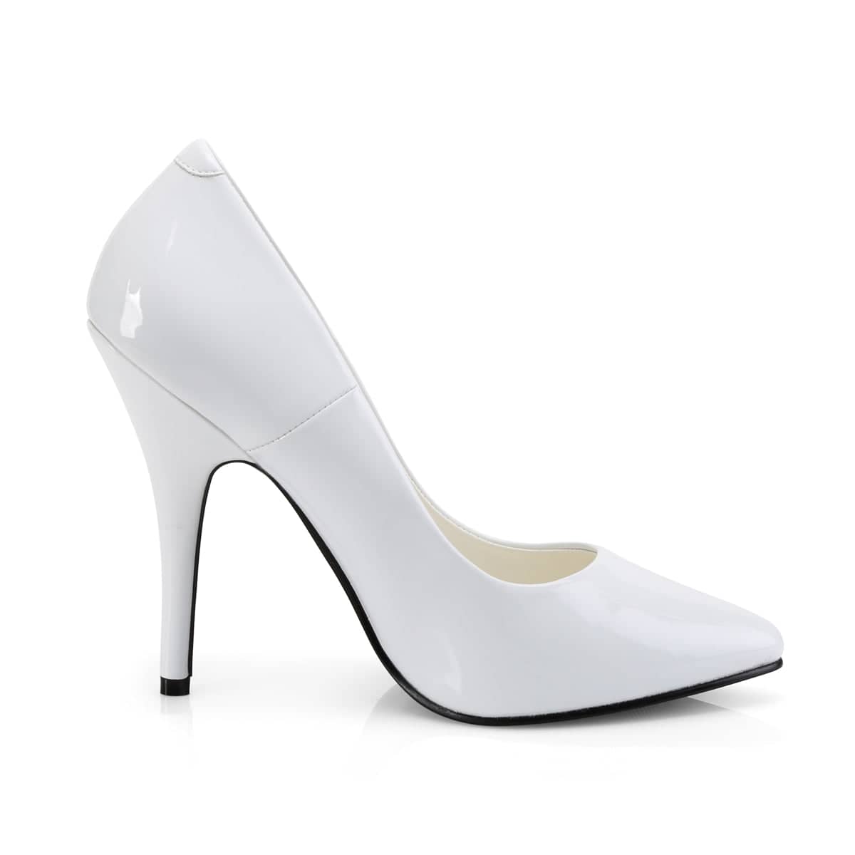 SEDUCE-420 White Patent High Heels