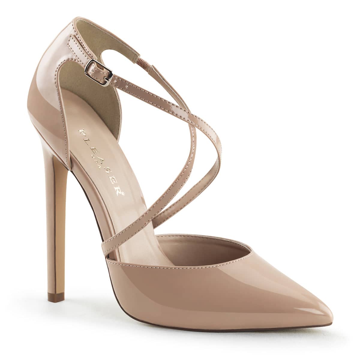 SEXY-26 Nude Ankle Sandal High Heel