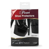 7inch Pleaser Black Shoe Platform Protectors with Hook & Loop Fastner (1 pair)