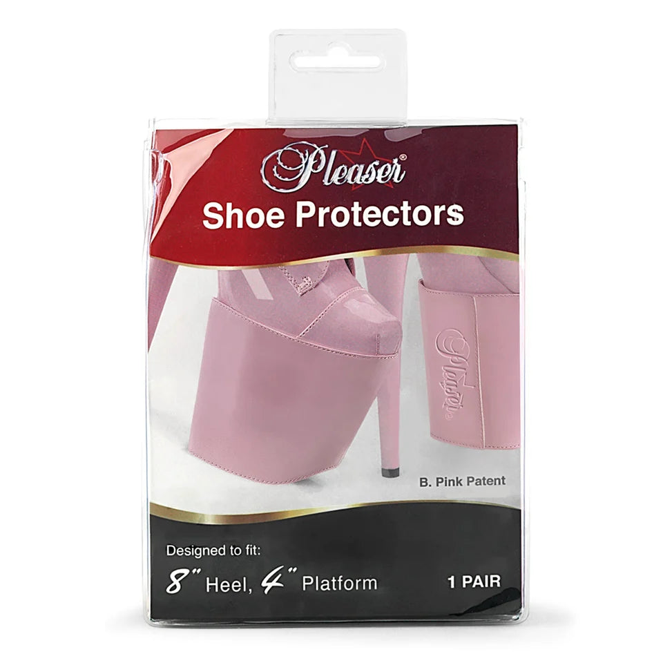 8inch Pleaser Baby Pink Shoe Platform Protectors with Hook & Loop Fastner (1 pair)