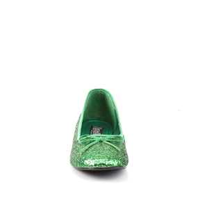 STAR-16G Green Glitter Flat Ballet Green Multi view 5