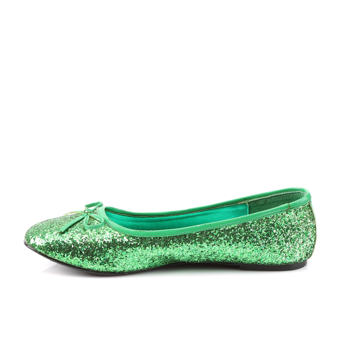 STAR-16G Green Glitter Flat Ballet Green Multi view 4