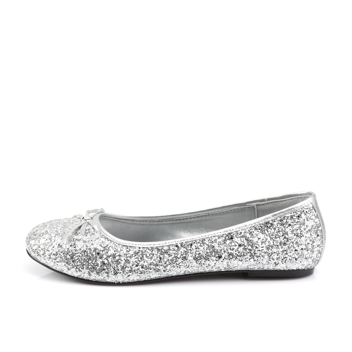 STAR-16G Green Glitter Flat Ballet Silver Multi view 4