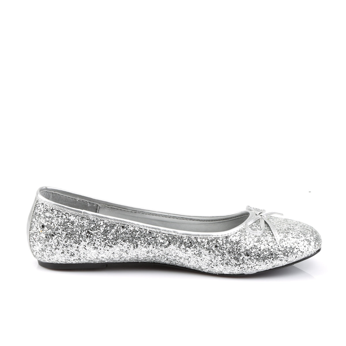 STAR-16G Green Glitter Flat Ballet Silver Multi view 2