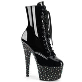 STARDANCE-1020 Glitter Platform Ankle Boots