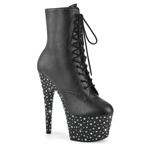 STARDANCE-1020 Glitter Platform Ankle Boots