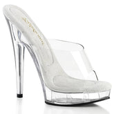 SULTRY-601 Clear Peep Toe High Heel